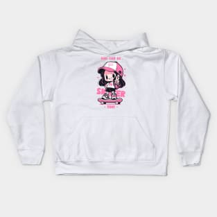 Girls Can Be Skater Too! Kids Hoodie